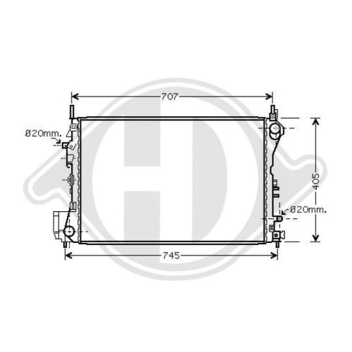 DIEDERICHS Radiateur, refroidissement du moteur DIEDERICHS Climate