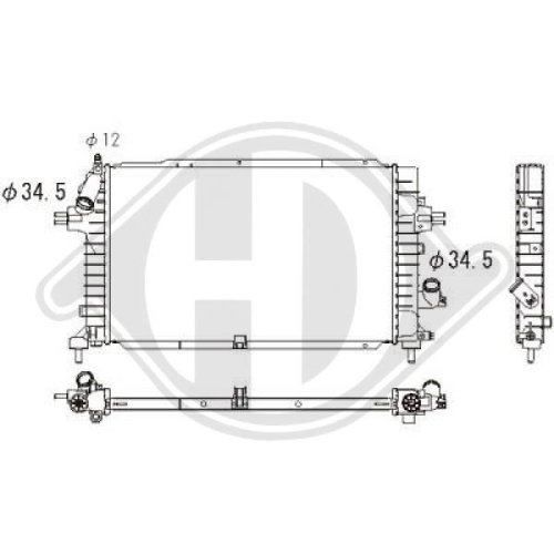 DIEDERICHS Radiator, engine cooling DIEDERICHS Climate