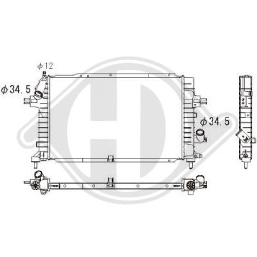 DIEDERICHS Radiator, engine cooling DIEDERICHS Climate