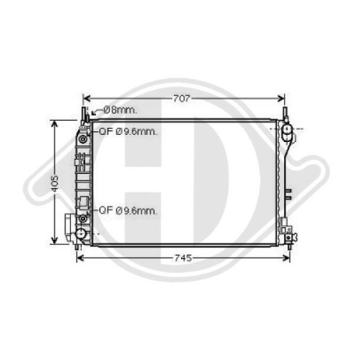 DIEDERICHS Radiator, engine cooling DIEDERICHS Climate