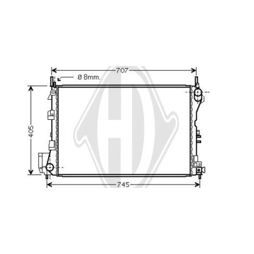 DIEDERICHS Radiator, engine cooling DIEDERICHS Climate