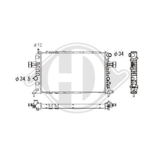 DIEDERICHS Radiator, engine cooling DIEDERICHS Climate