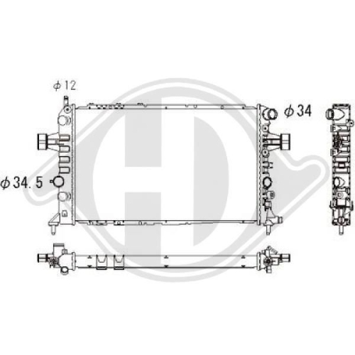 DIEDERICHS Radiator, engine cooling DIEDERICHS Climate