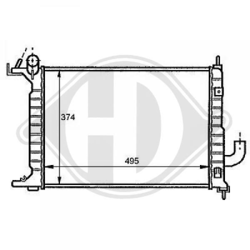 DIEDERICHS Radiator, engine cooling DIEDERICHS Climate