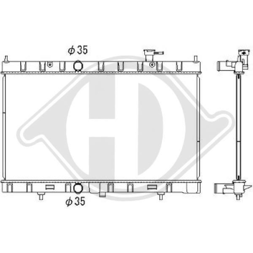 DIEDERICHS Radiator, engine cooling DIEDERICHS Climate