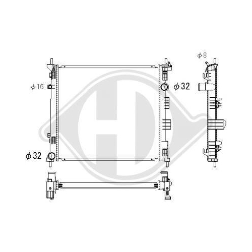 DIEDERICHS Radiator, engine cooling DIEDERICHS Climate