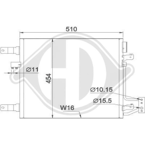 DIEDERICHS Condensor, airconditioning DIEDERICHS Climate