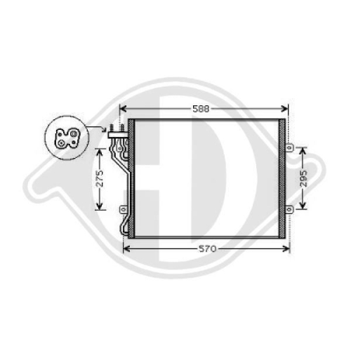 DIEDERICHS Condenser, air conditioning DIEDERICHS Climate