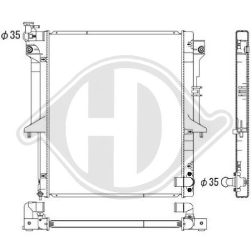 DIEDERICHS Radiator, engine cooling DIEDERICHS Climate