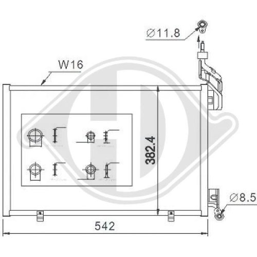 DIEDERICHS Condenser, air conditioning DIEDERICHS Climate