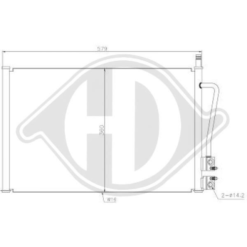 DIEDERICHS Condenser, air conditioning DIEDERICHS Climate