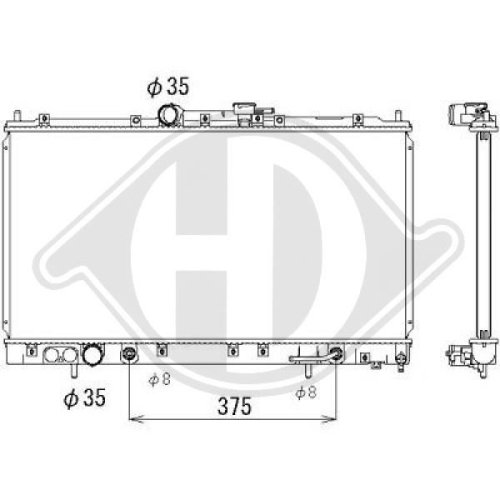 DIEDERICHS Radiator, engine cooling DIEDERICHS Climate