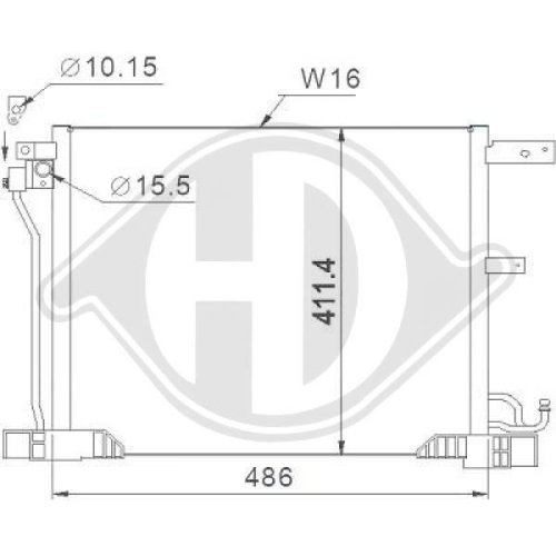 DIEDERICHS Condensor, airconditioning DIEDERICHS Climate