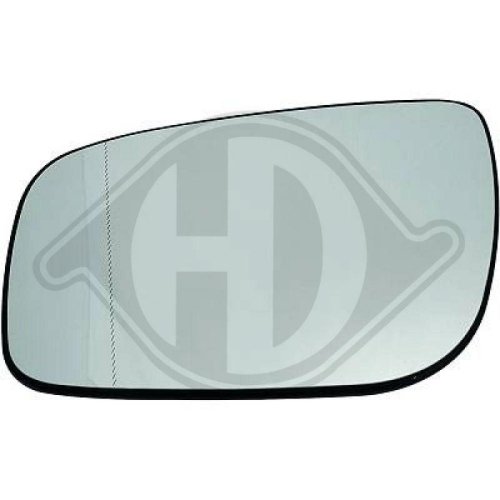 DIEDERICHS Vidro de espelho, espelho retrovisor exterior