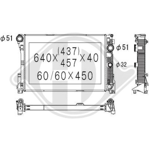 DIEDERICHS Radiator, engine cooling DIEDERICHS Climate