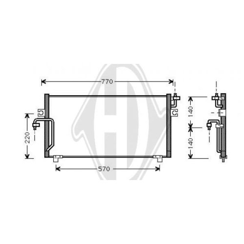 DIEDERICHS Condenser, air conditioning