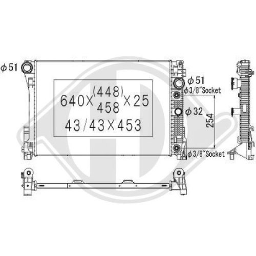 DIEDERICHS Radiator, engine cooling DIEDERICHS Climate