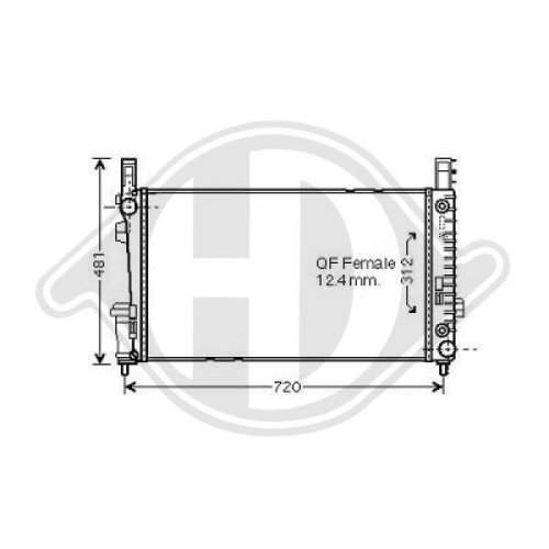 DIEDERICHS Radiator, engine cooling DIEDERICHS Climate