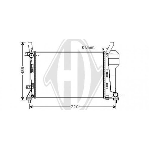 DIEDERICHS Radiateur, refroidissement du moteur DIEDERICHS Climate