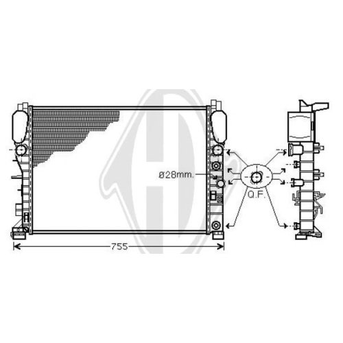 DIEDERICHS Radiator, engine cooling DIEDERICHS Climate