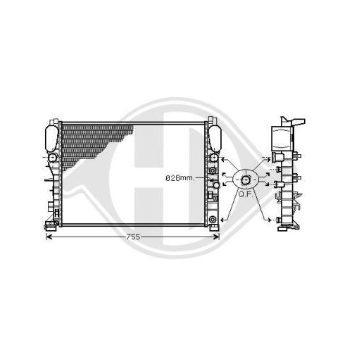 DIEDERICHS Radiador, refrigeración del motor DIEDERICHS Climate