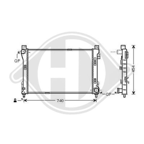 DIEDERICHS Radiator, engine cooling DIEDERICHS Climate