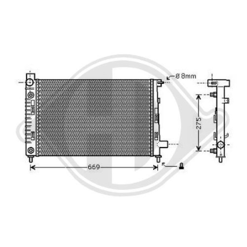 DIEDERICHS Radiator, engine cooling DIEDERICHS Climate