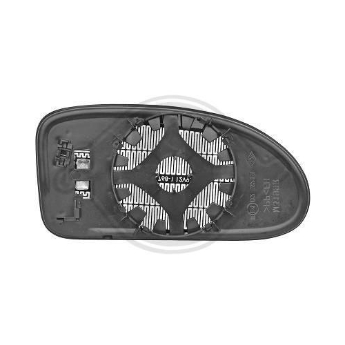 DIEDERICHS Vidro de espelho, espelho retrovisor exterior