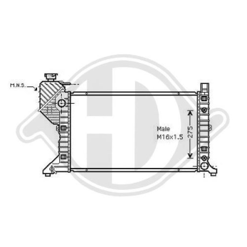 DIEDERICHS Radiator, engine cooling DIEDERICHS Climate