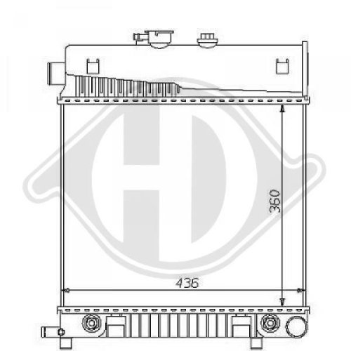 DIEDERICHS Radiator, engine cooling DIEDERICHS Climate