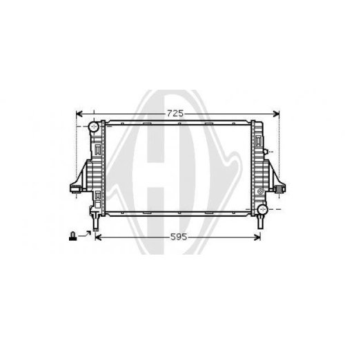 DIEDERICHS Radiateur, refroidissement du moteur DIEDERICHS Climate