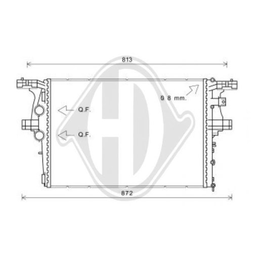 DIEDERICHS Radiator, engine cooling DIEDERICHS Climate