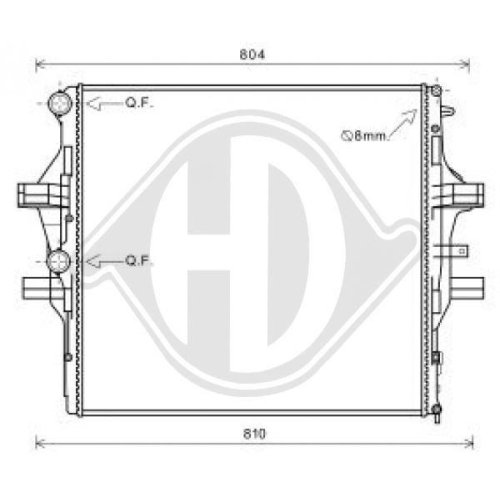 DIEDERICHS Radiador, refrigeración del motor DIEDERICHS Climate