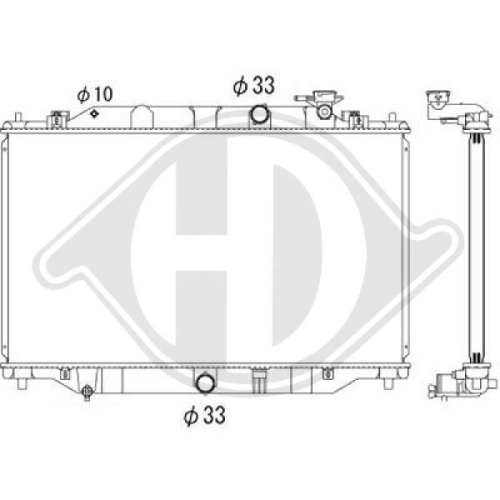 DIEDERICHS Radiator, engine cooling DIEDERICHS Climate