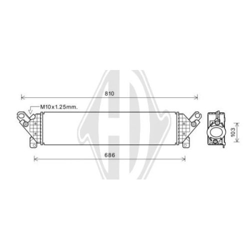 DIEDERICHS Intercooler, inlaatluchtkoeler DIEDERICHS Climate