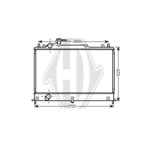 DIEDERICHS Radiator, engine cooling DIEDERICHS Climate