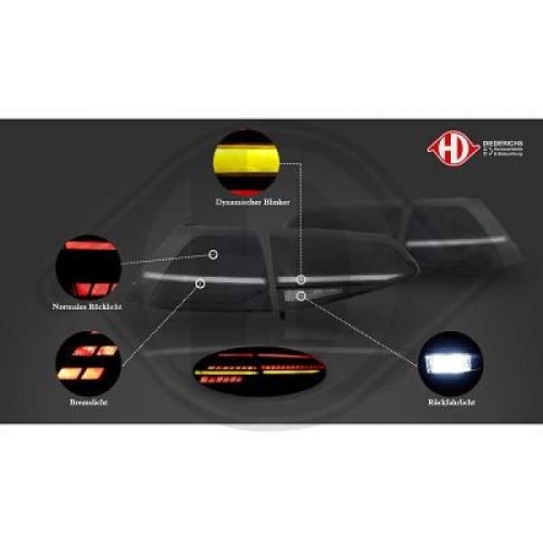 DIEDERICHS Zestaw lampy tylnej HD Tuning