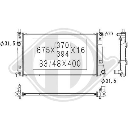 DIEDERICHS Radiator, engine cooling DIEDERICHS Climate