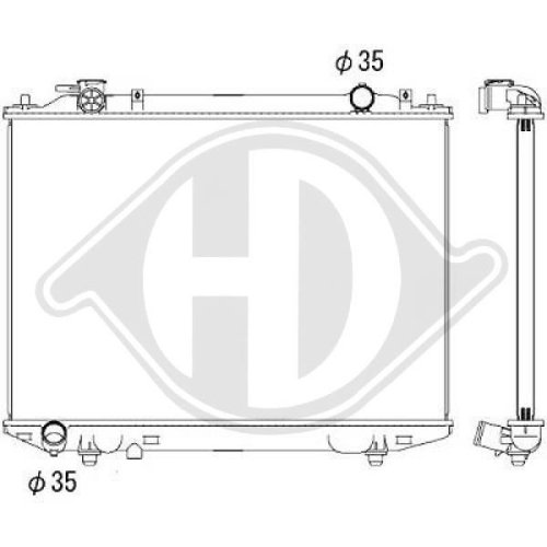 DIEDERICHS Radiator, engine cooling DIEDERICHS Climate