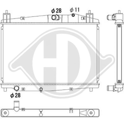 DIEDERICHS Radiator, engine cooling DIEDERICHS Climate