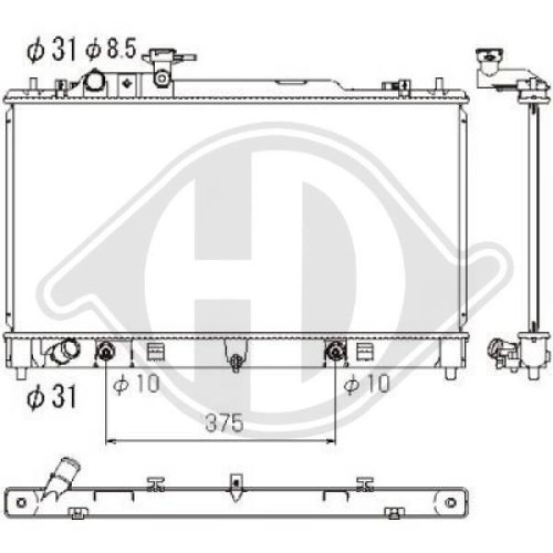 DIEDERICHS Radiator, engine cooling DIEDERICHS Climate