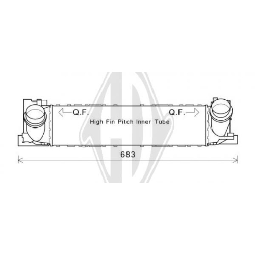 DIEDERICHS Intercooler, inlaatluchtkoeler DIEDERICHS Climate