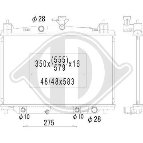 DIEDERICHS Radiator, engine cooling DIEDERICHS Climate