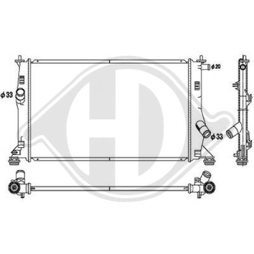 DIEDERICHS Radiator, engine cooling DIEDERICHS Climate