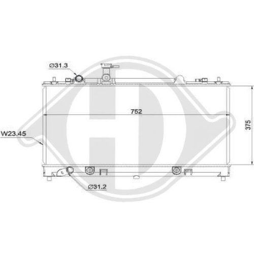 DIEDERICHS Радиатор, охлаждение двигателя DIEDERICHS Climate