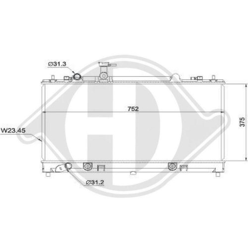 DIEDERICHS Radiateur, refroidissement du moteur DIEDERICHS Climate