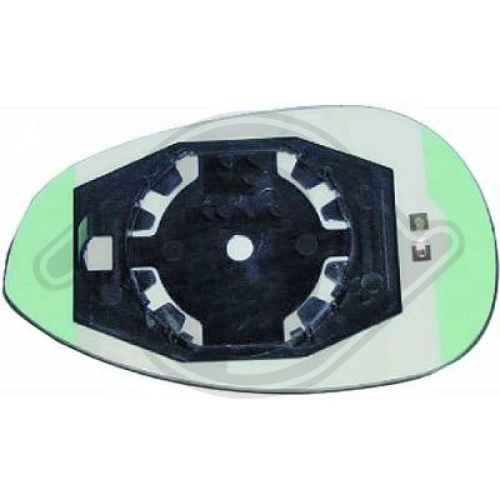 DIEDERICHS Cristal de espejo, retrovisor exterior