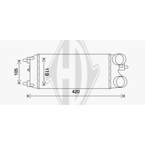 DIEDERICHS Intercooler, inlaatluchtkoeler DIEDERICHS Climate