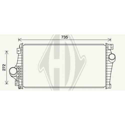 DIEDERICHS Intercooler, inlaatluchtkoeler DIEDERICHS Climate