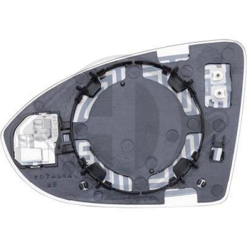 DIEDERICHS Cristal de espejo, retrovisor exterior